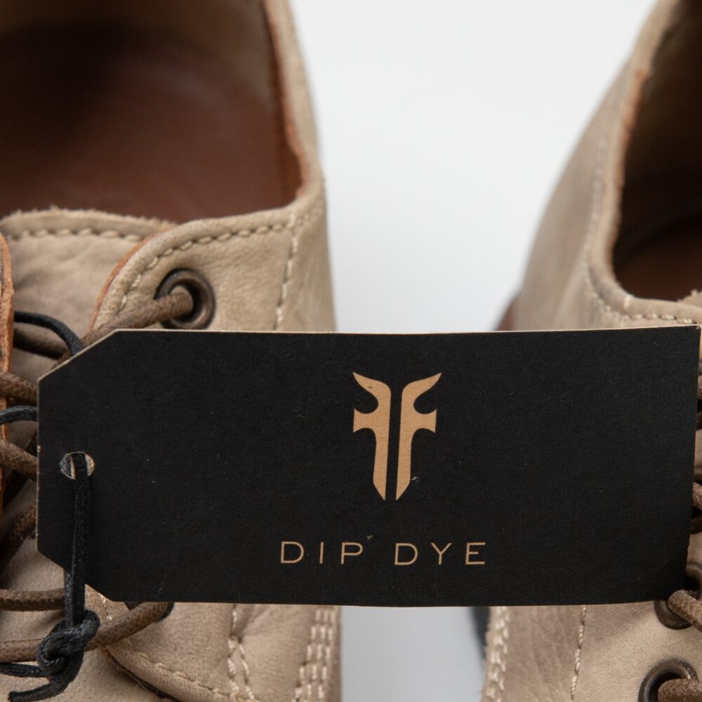 Frye Murray Oxford Shoes Leather Dip Dye Taupe Brown Size 9.5 NWT - Picture 6 of 9